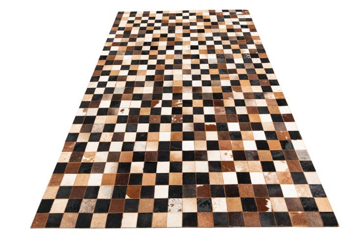 Detail image of 5' x 8' Cowhide Leather Rug