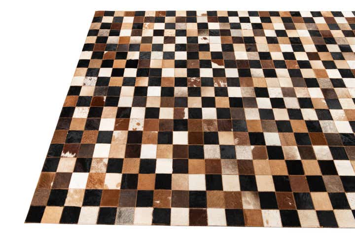 5' x 8' Cowhide Leather Rug