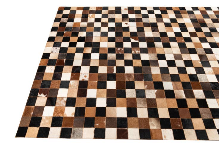 Detail image of 5' x 8' Cowhide Leather Rug