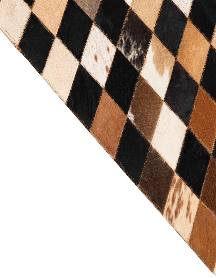 Detail image of 5' x 8' Cowhide Leather Rug