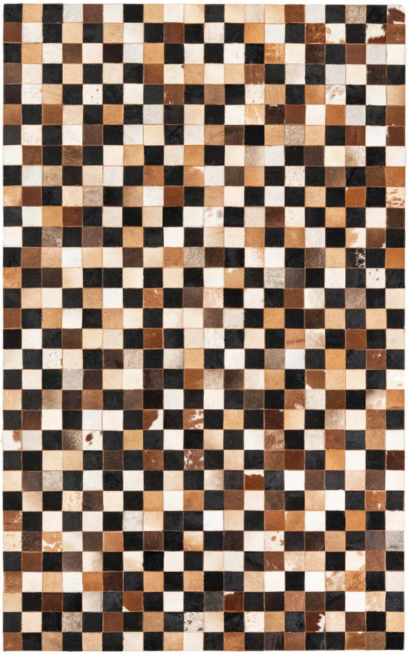 Detail image of 5' x 8' Cowhide Leather Rug