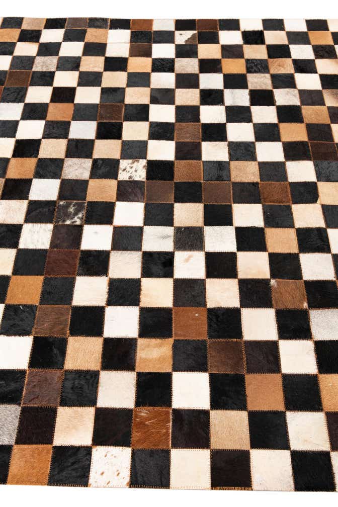 5' x 8' Cowhide Leather Rug