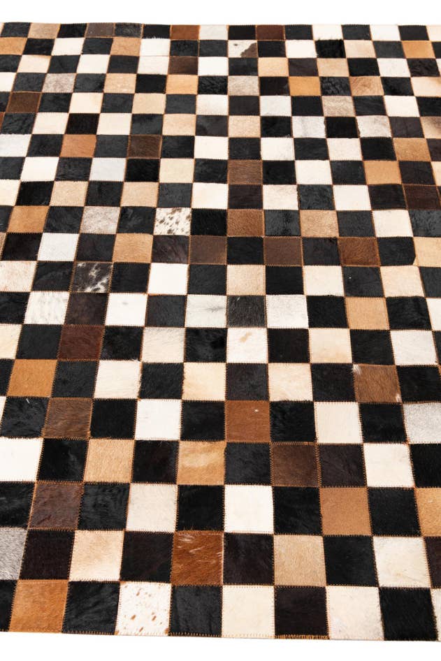 Detail image of 5' x 8' Cowhide Leather Rug