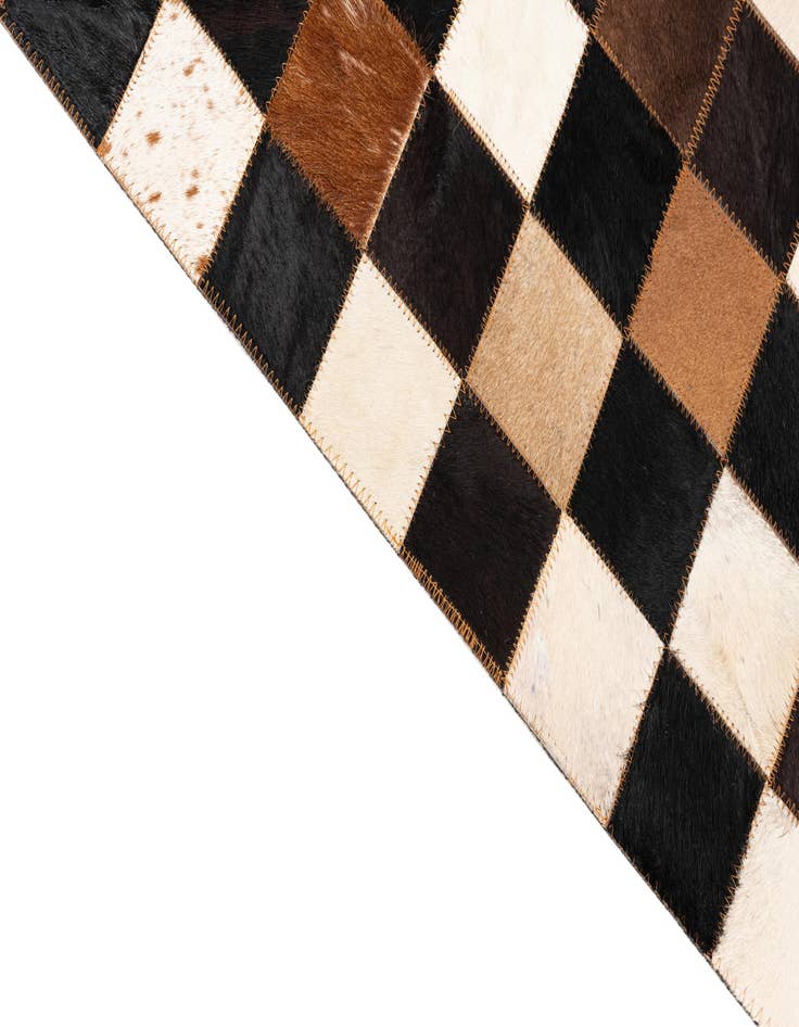 Detail image of 5' x 8' Cowhide Leather Rug