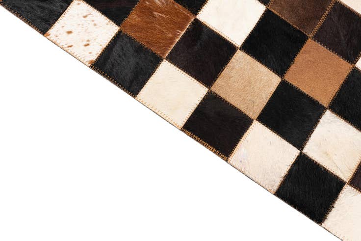 Detail image of 5' x 8' Cowhide Leather Rug