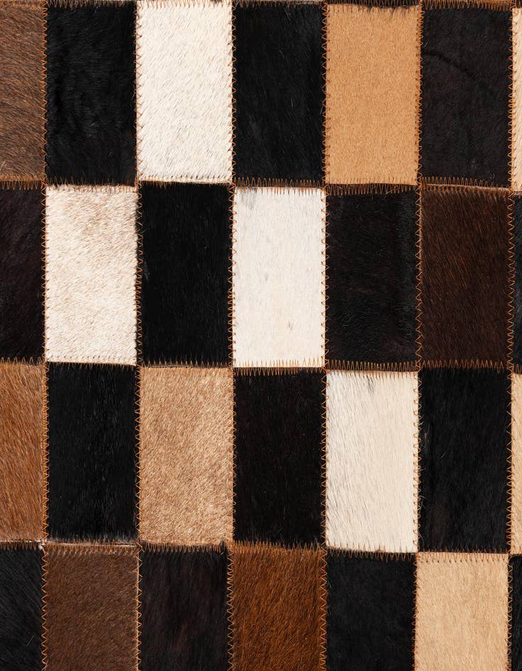 Detail image of 5' x 8' Cowhide Leather Rug