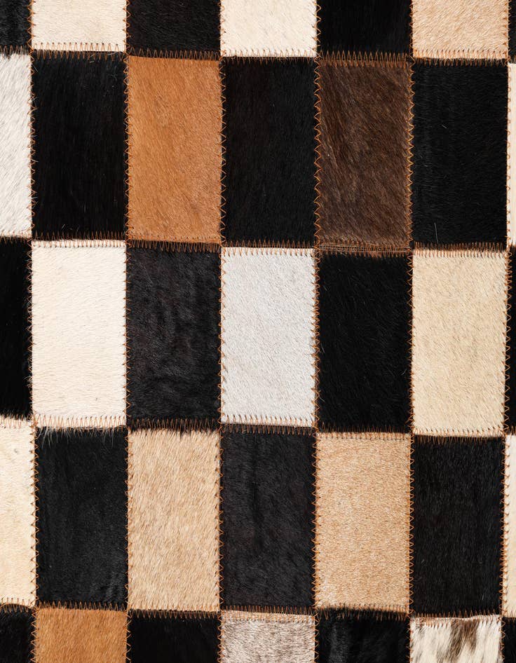 Detail image of 5' x 8' Cowhide Leather Rug