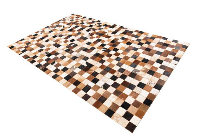5' x 8' Cowhide Leather Rug