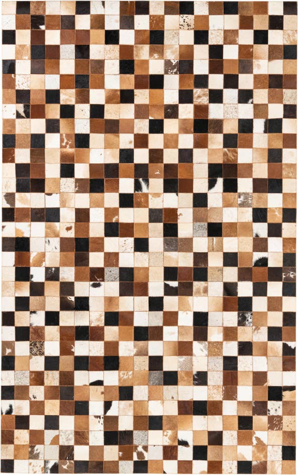 Detail image of 5' x 8' Cowhide Leather Rug