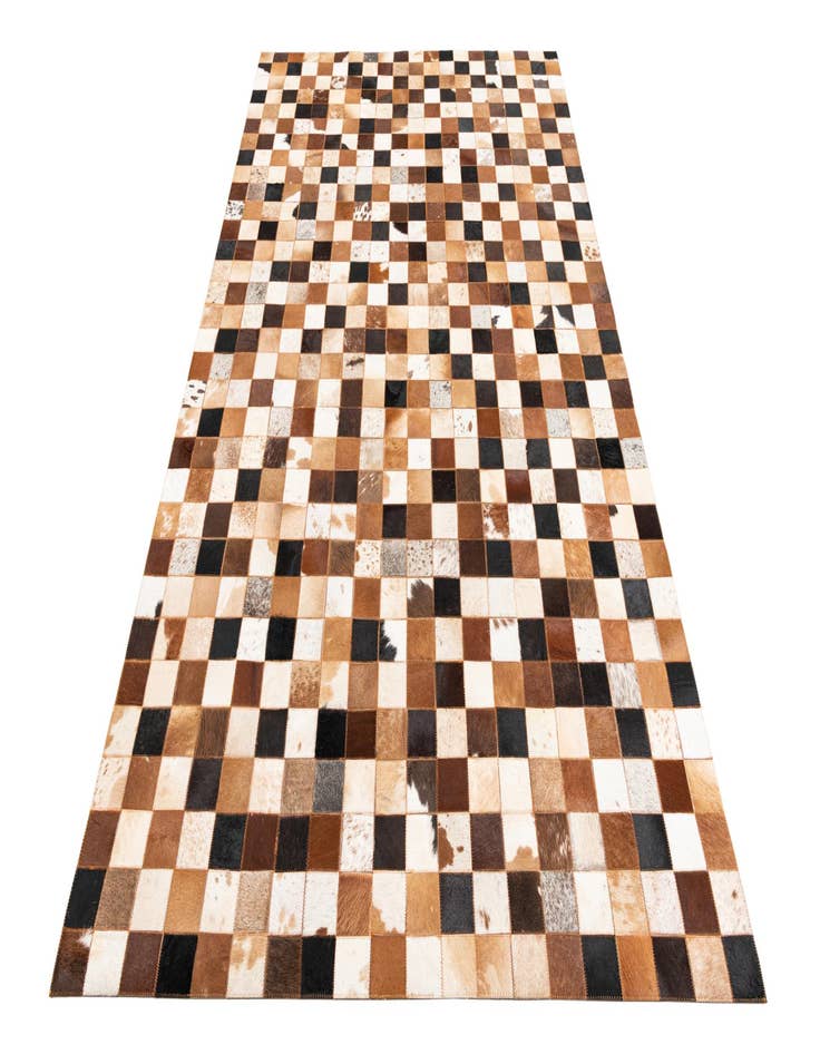 Detail image of 5' 1 x 8' 1 Cowhide Leather Rug