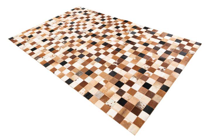 5' x 8' Cowhide Leather Rug