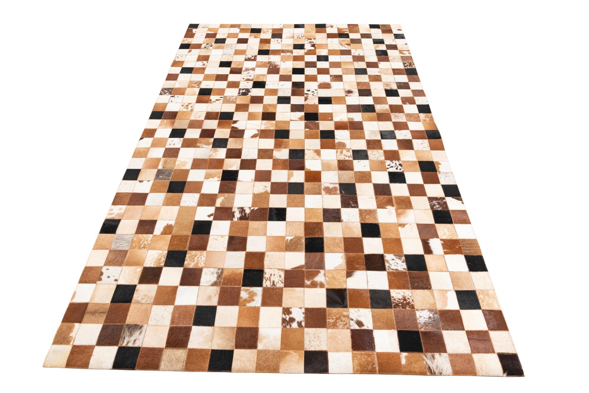 5' x 8' Cowhide Leather Rug