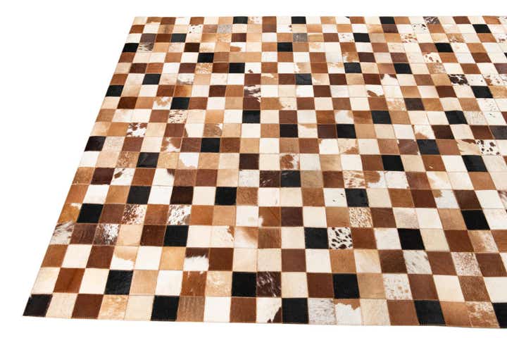 5' x 8' Cowhide Leather Rug