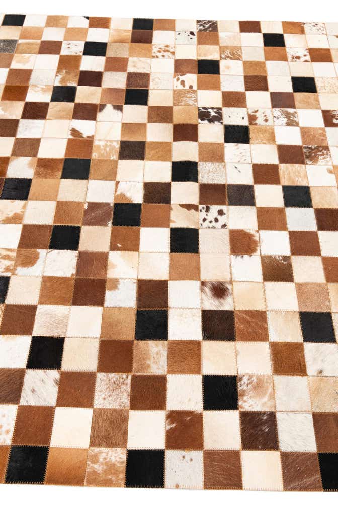 5' x 8' Cowhide Leather Rug