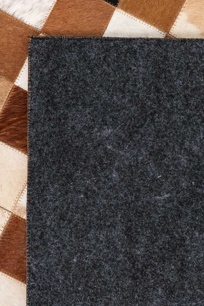 5' x 8' Cowhide Leather Rug