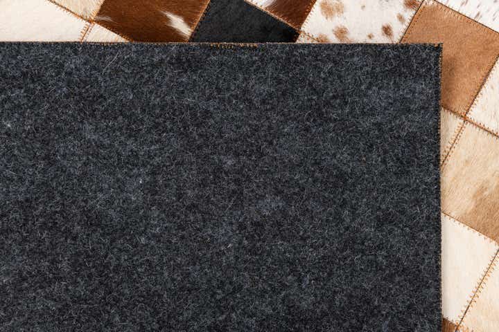 5' 1 x 8' Cowhide Leather Rug