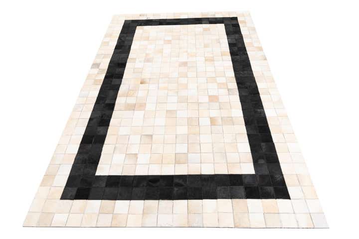 5' x 8' Cowhide Leather Rug