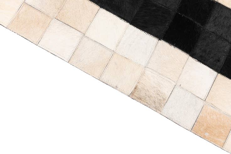 Detail image of 5' x 8' Cowhide Leather Rug