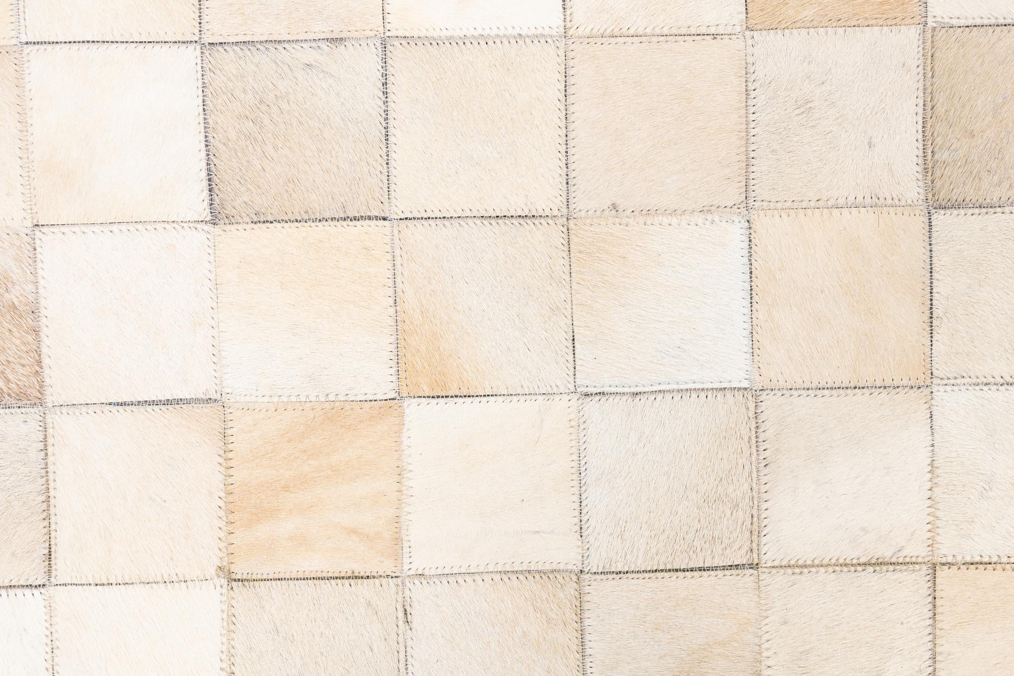 5' x 8' Cowhide Leather Rug