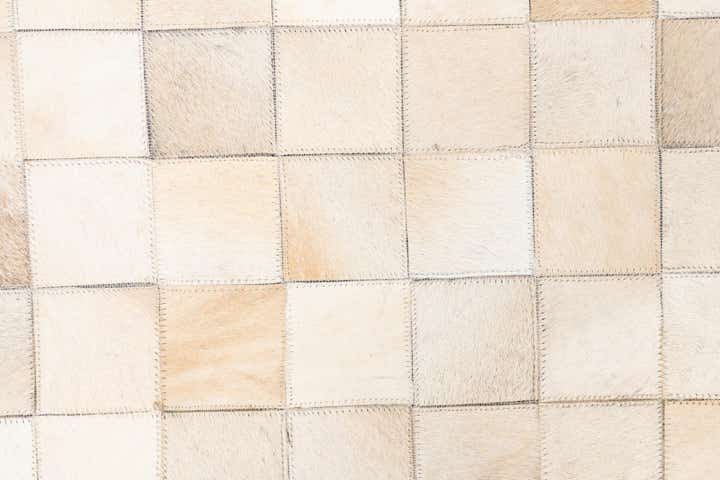 5' x 8' Cowhide Leather Rug