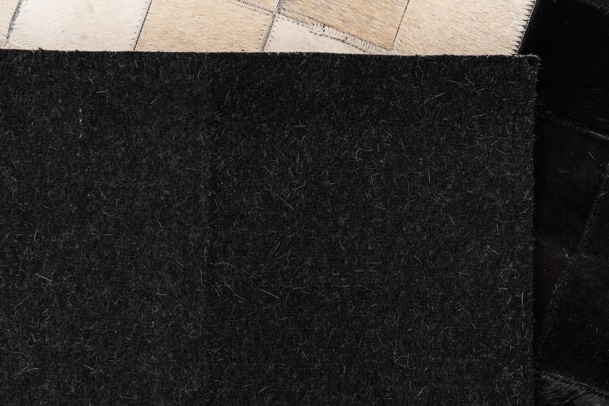 5' x 8' Cowhide Leather Rug