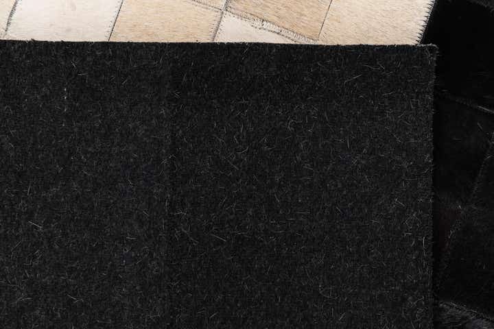 5' x 8' Cowhide Leather Rug