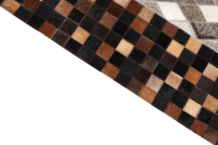 Detail image of 5' x 8' Cowhide Leather Rug