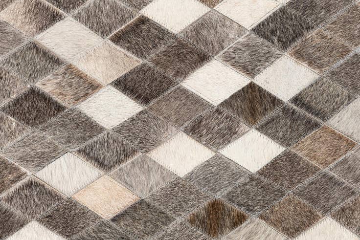 Detail image of 5' x 8' Cowhide Leather Rug