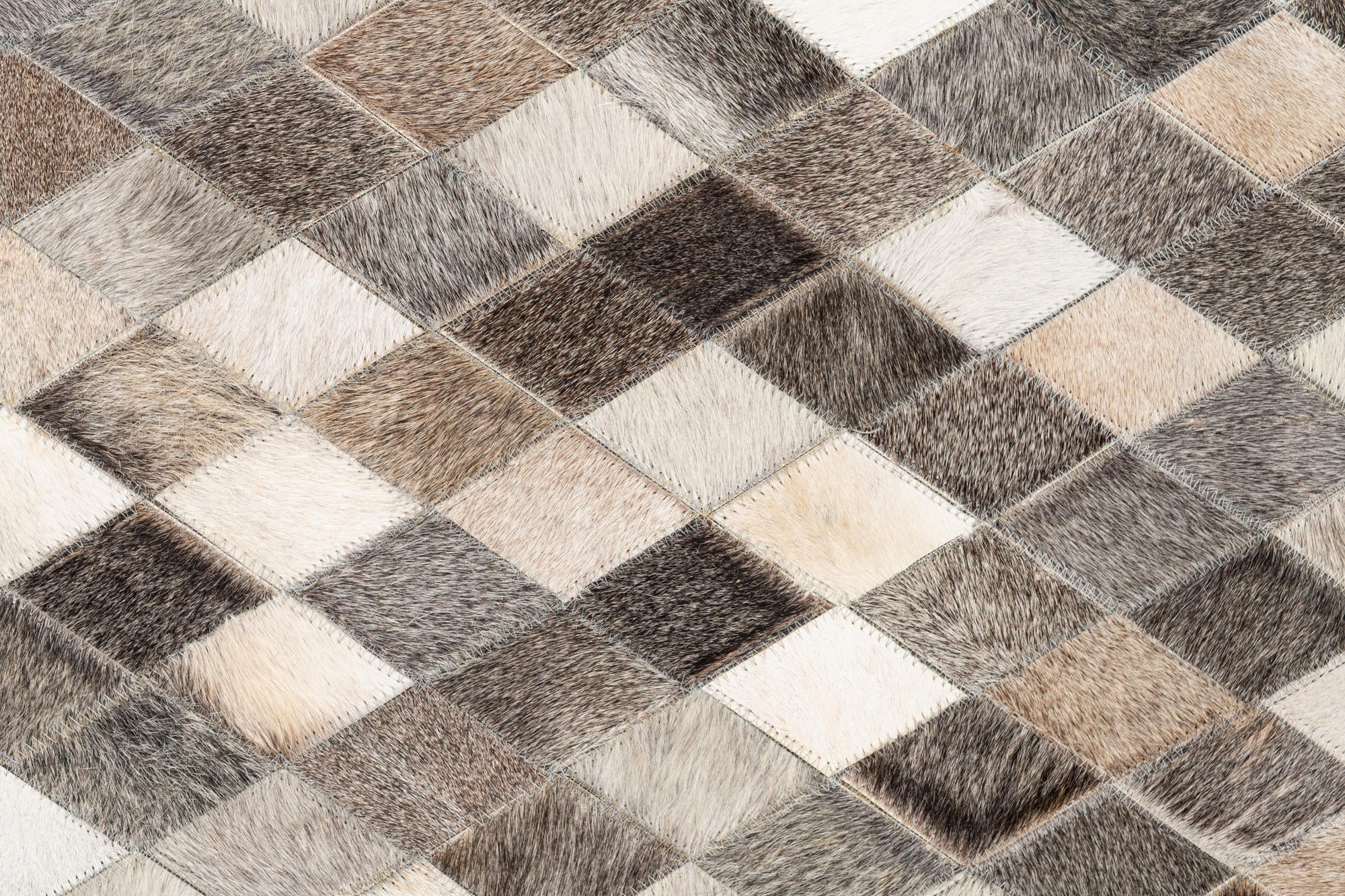 5' x 8' Cowhide Leather Rug
