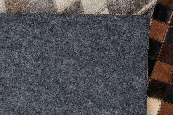 5' x 8' Cowhide Leather Rug