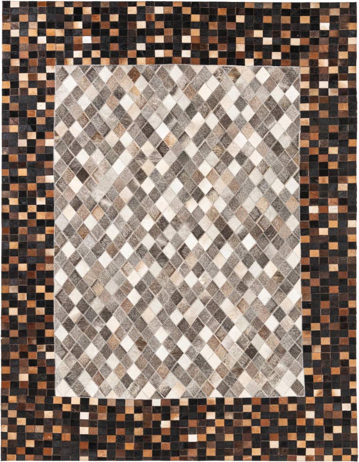 Detail image of 5' x 8' Cowhide Leather Rug