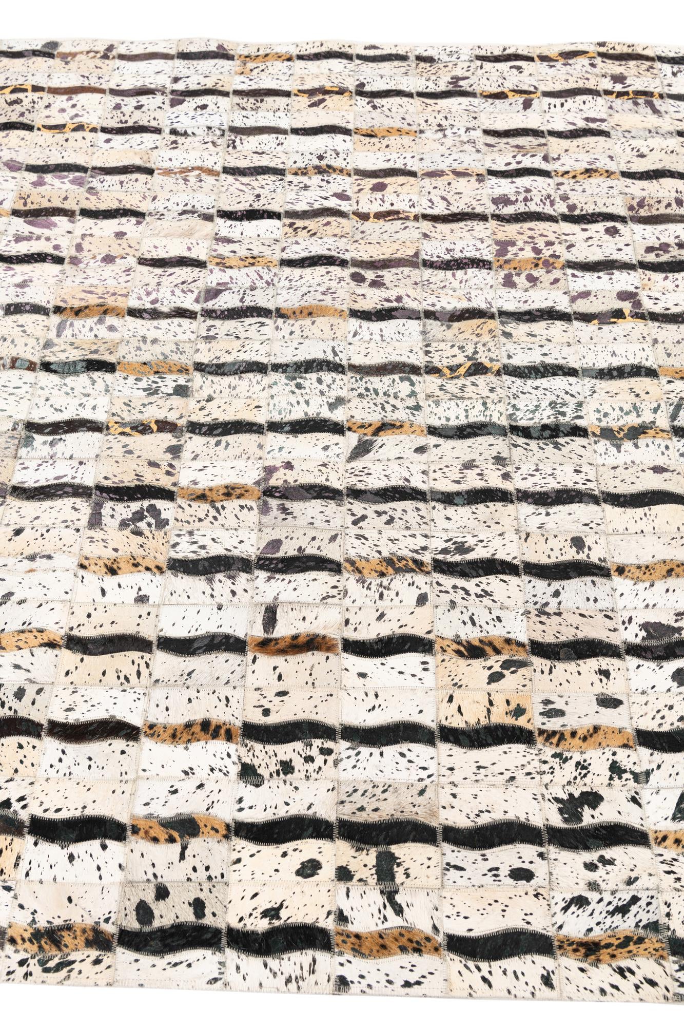 5' x 8' Cowhide Leather Rug