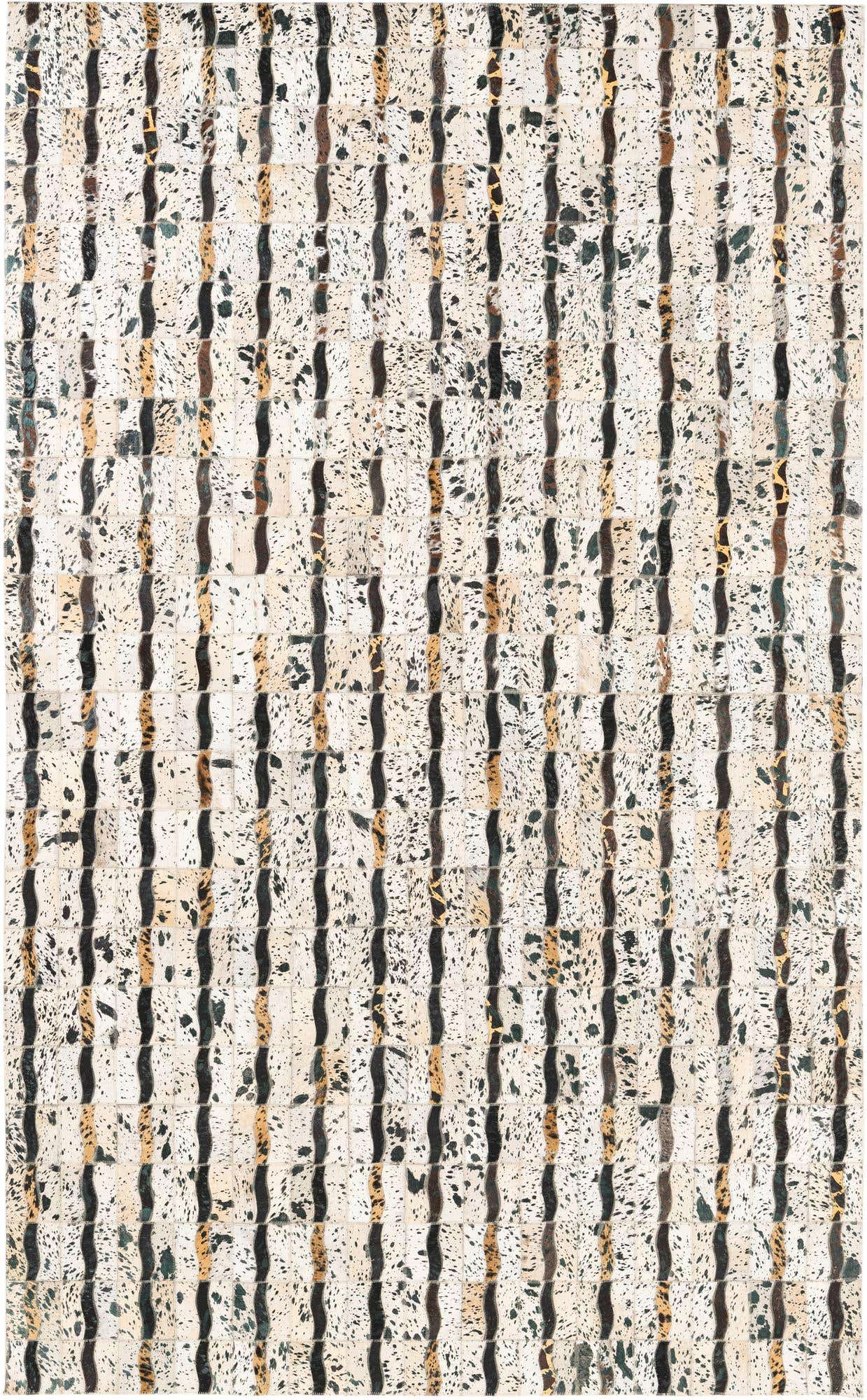 5' x 8' Cowhide Leather Rug