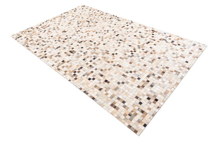 Detail image of 5' 2 x 8' 3 Cowhide Leather Rug