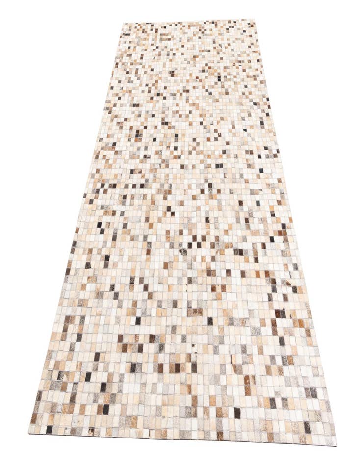 Detail image of 5' 2 x 8' 3 Cowhide Leather Rug