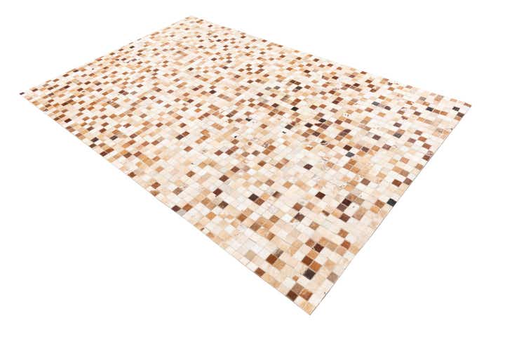 5' x 7' 10 Cowhide Leather Rug