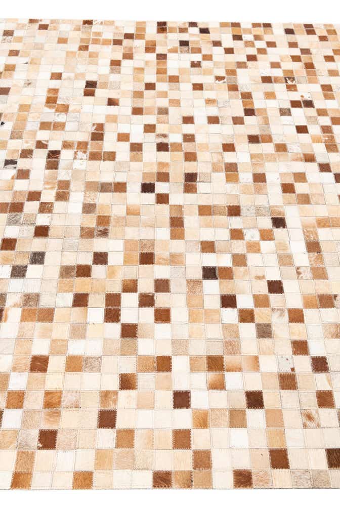 5' x 7' 10 Cowhide Leather Rug