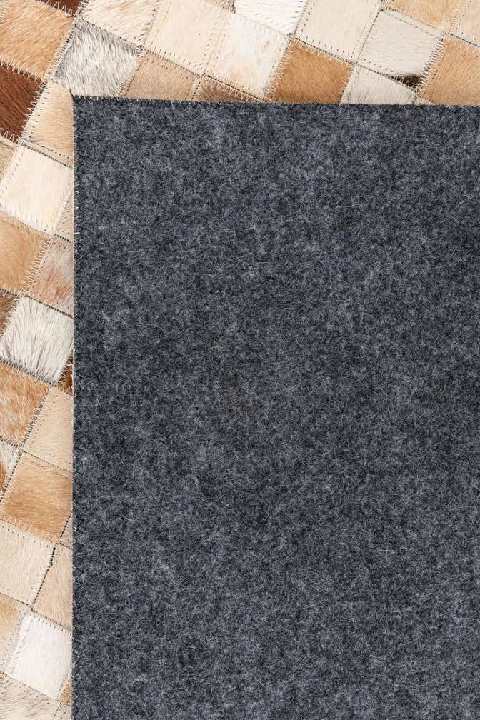 5' x 7' 10 Cowhide Leather Rug