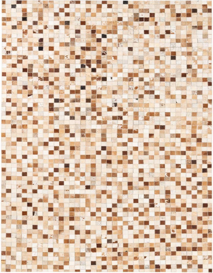 Detail image of 5' x 7' 10 Cowhide Leather Rug