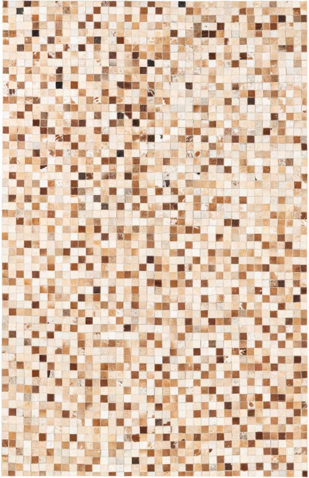 Detail image of 5' x 7' 10 Cowhide Leather Rug