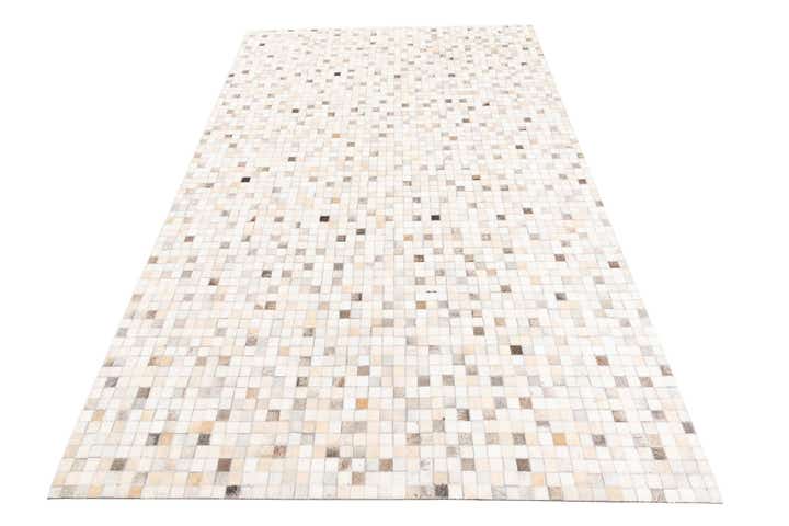 5' 1 x 8' Cowhide Leather Rug