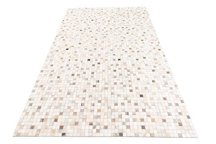 Detail image of 5' 1 x 8' Cowhide Leather Rug