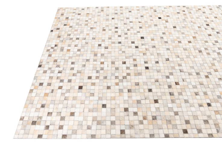Detail image of 5' 1 x 8' Cowhide Leather Rug