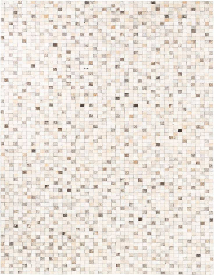 Detail image of 5' 1 x 8' Cowhide Leather Rug