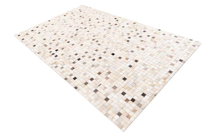 5' x 8' Cowhide Leather Rug