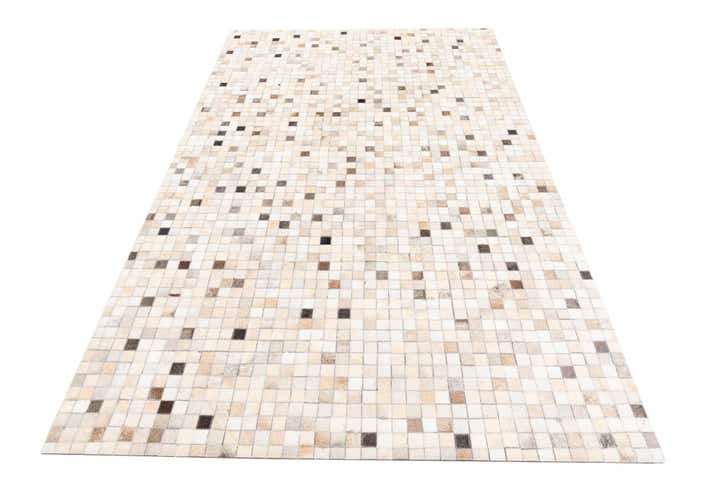 5' x 8' Cowhide Leather Rug