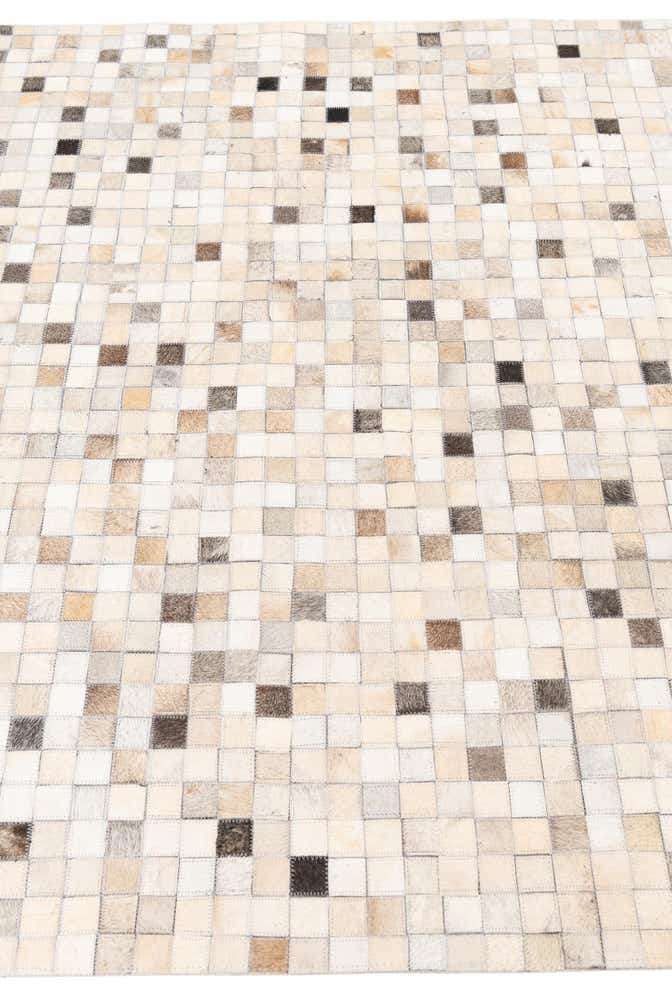 5' x 8' Cowhide Leather Rug