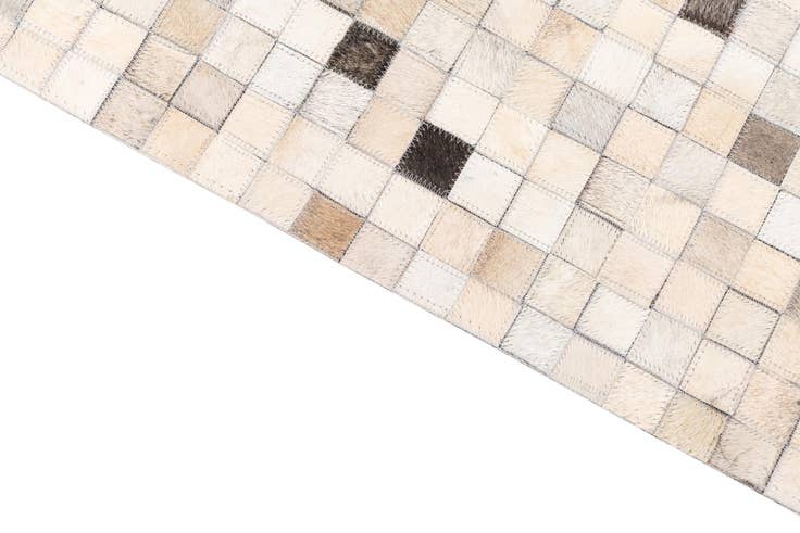Detail image of 5' x 8' Cowhide Leather Rug