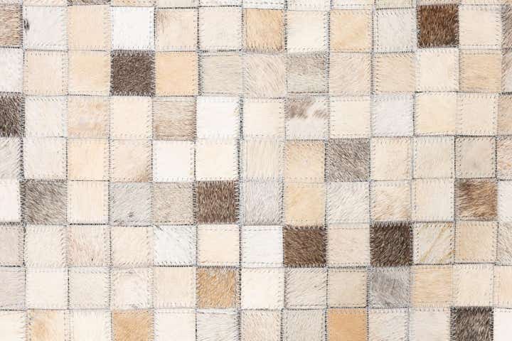 5' x 8' Cowhide Leather Rug