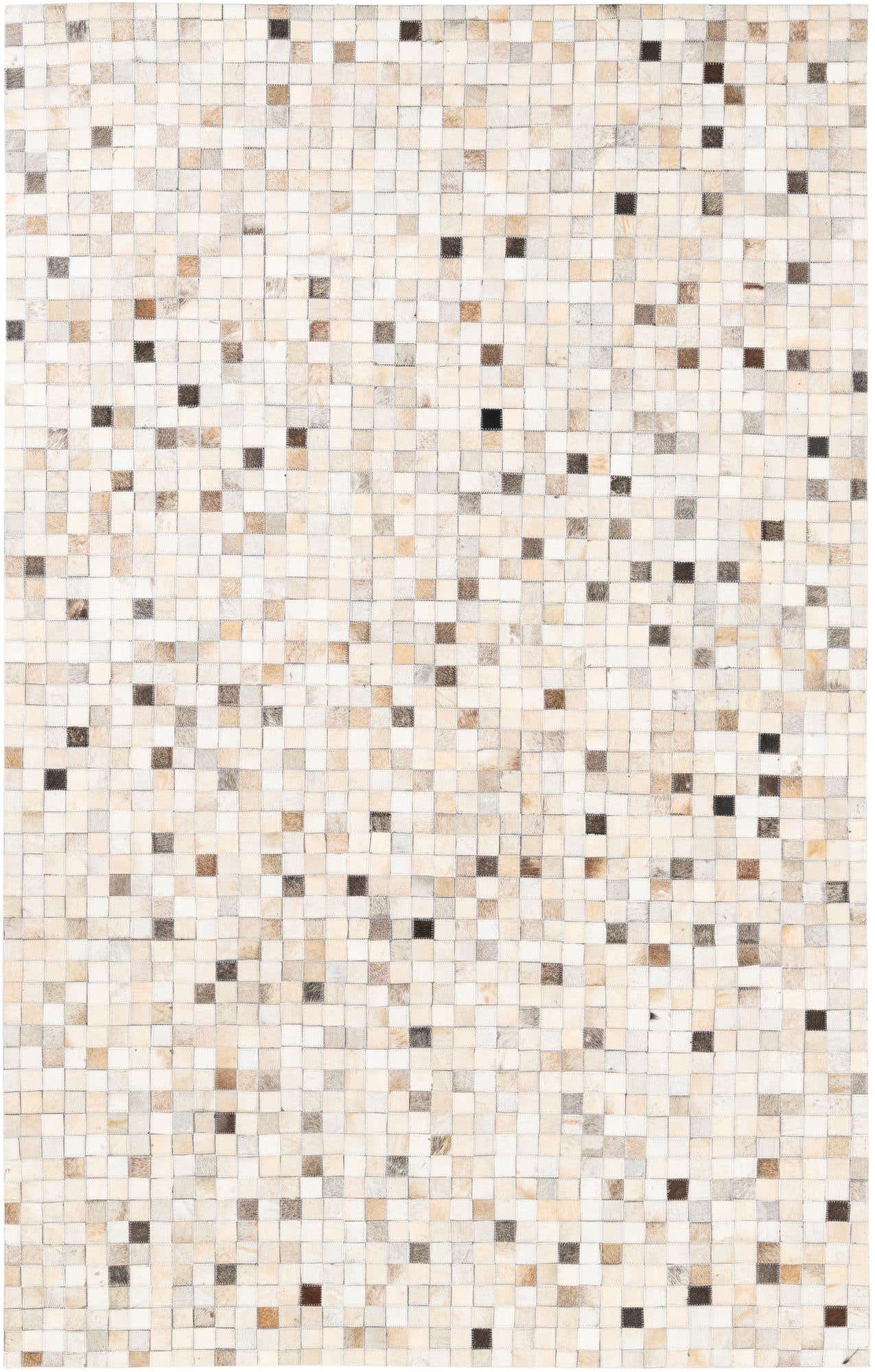 5' x 8' Cowhide Leather Rug